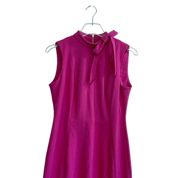 Calvin Klein Midi Dress In Pink Size 6 - Picture 6 of 8